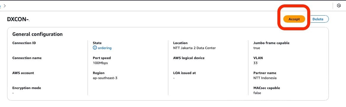 dashboard aws accept